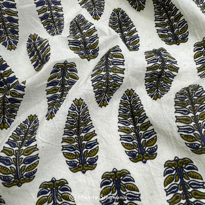 Natural Vegetable Dye Hand-Block Printed Cotton Fabrics