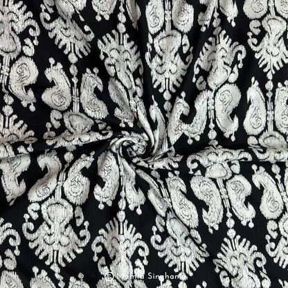 Abstract Printed Cotton Rayon Fabric