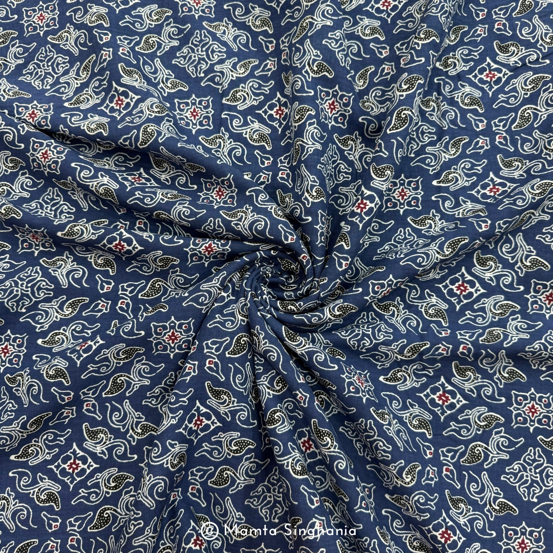 Abstract Printed Cotton Rayon Fabric