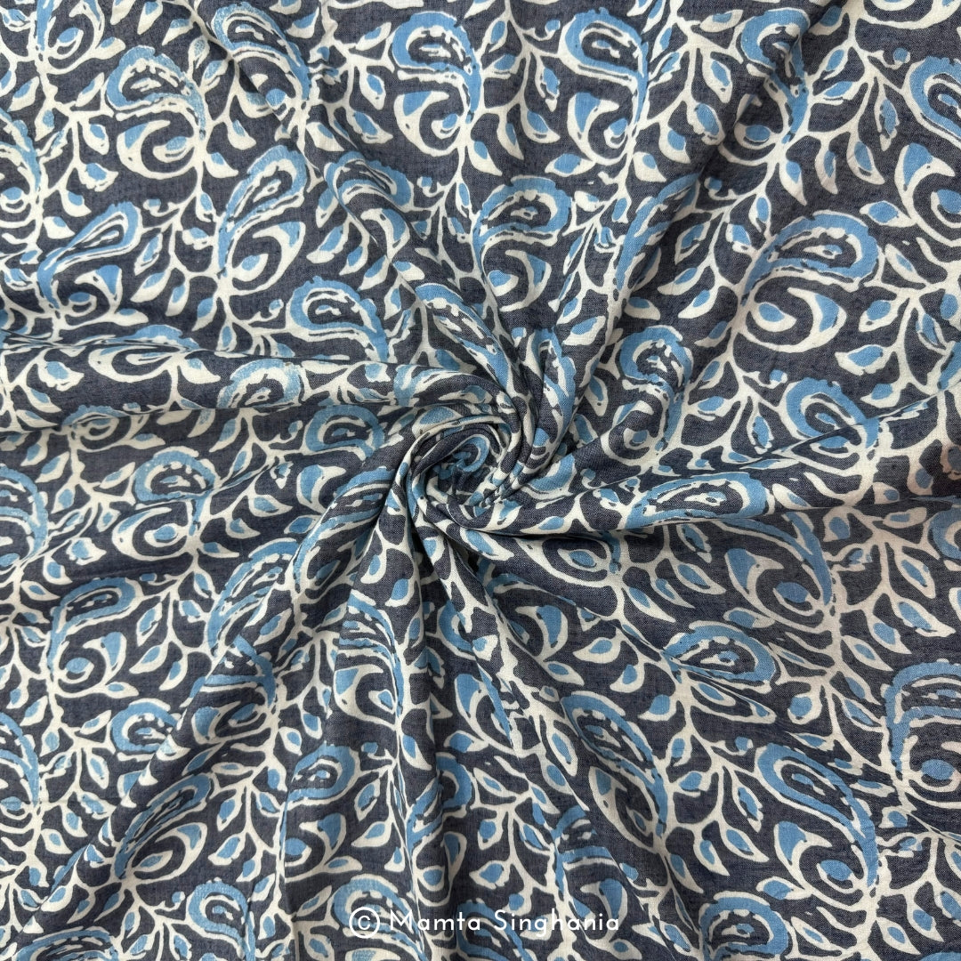 Abstract Printed Linen Fabric