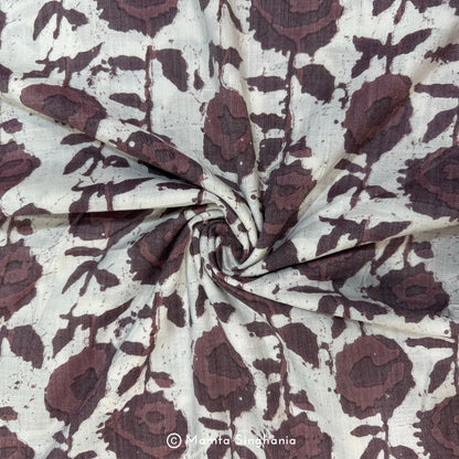 Floral Printed Linen Fabric