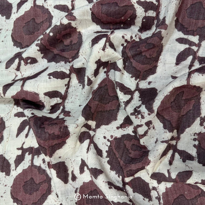 Floral Printed Linen Fabric