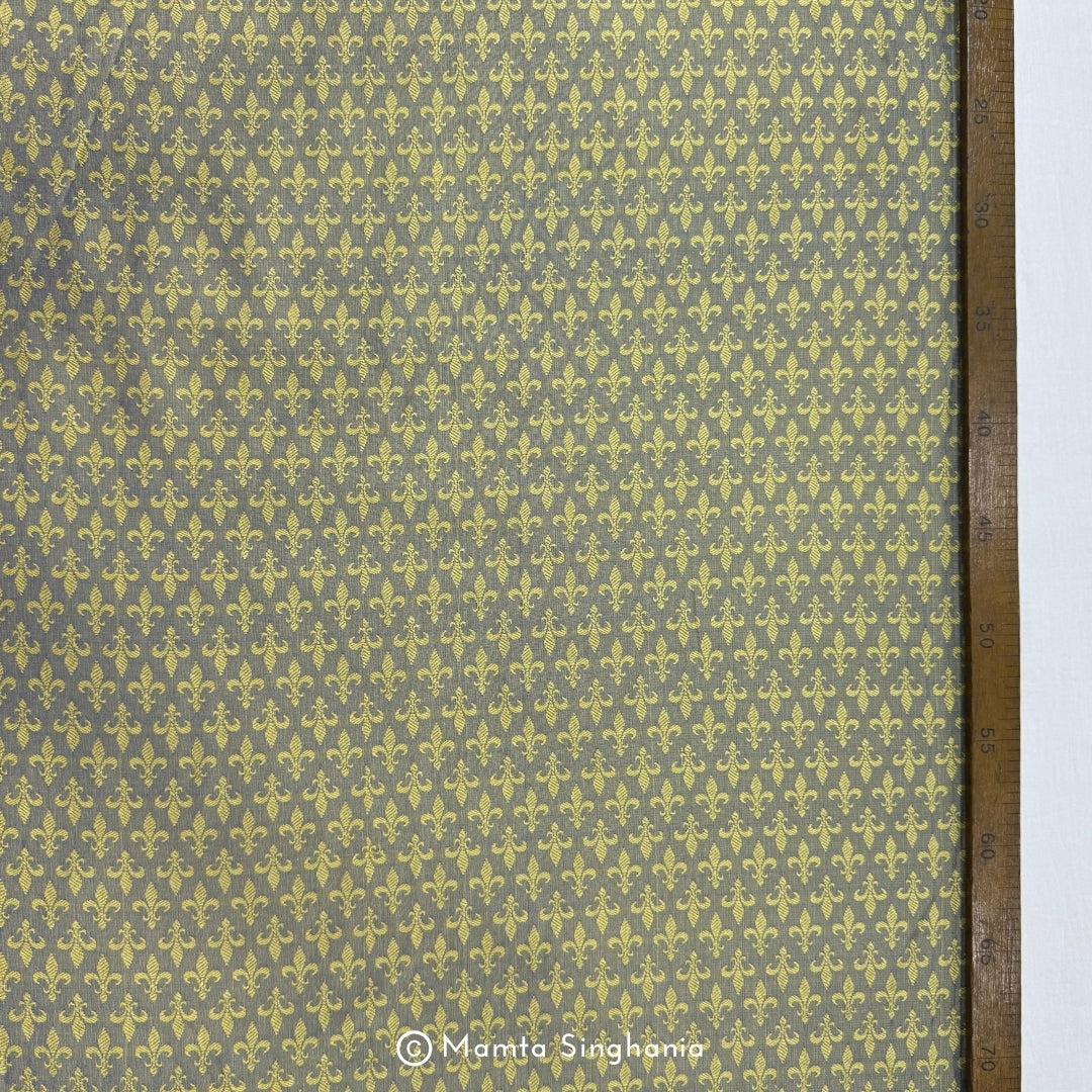 Yellow Purple Cotton Jacquard Fabric