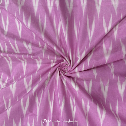 Pink Glazed Ikkat Fabric