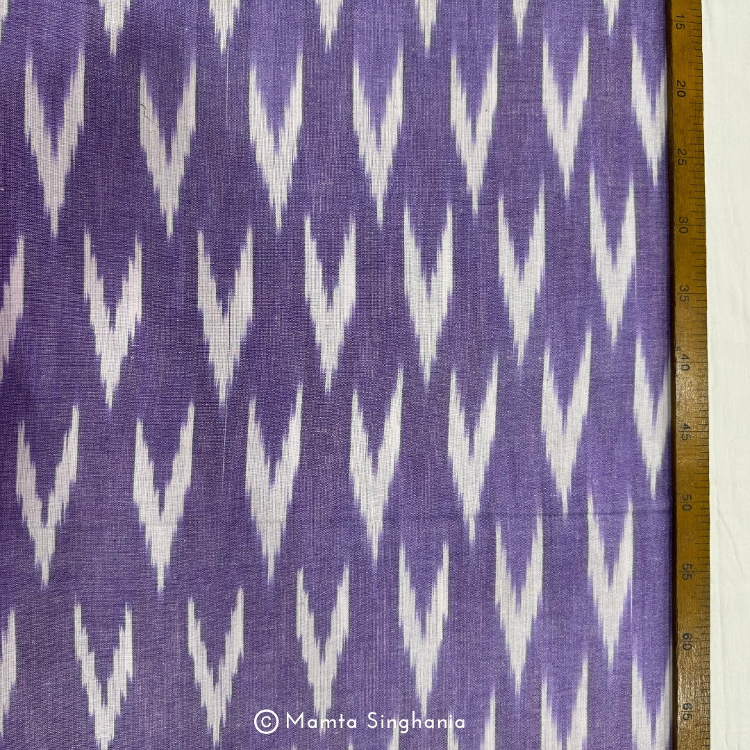 Lavender Glazed Ikkat Fabric